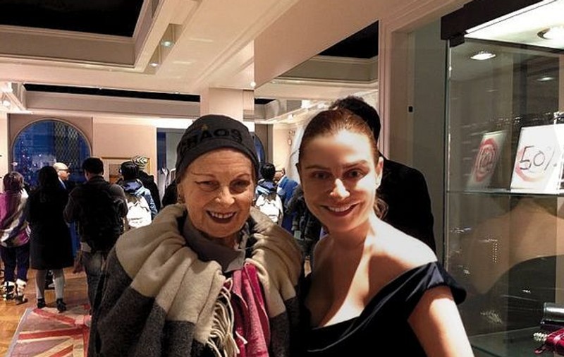 Adina Buzatu s-a întâlnit cu Vivienne Westwood la Milano