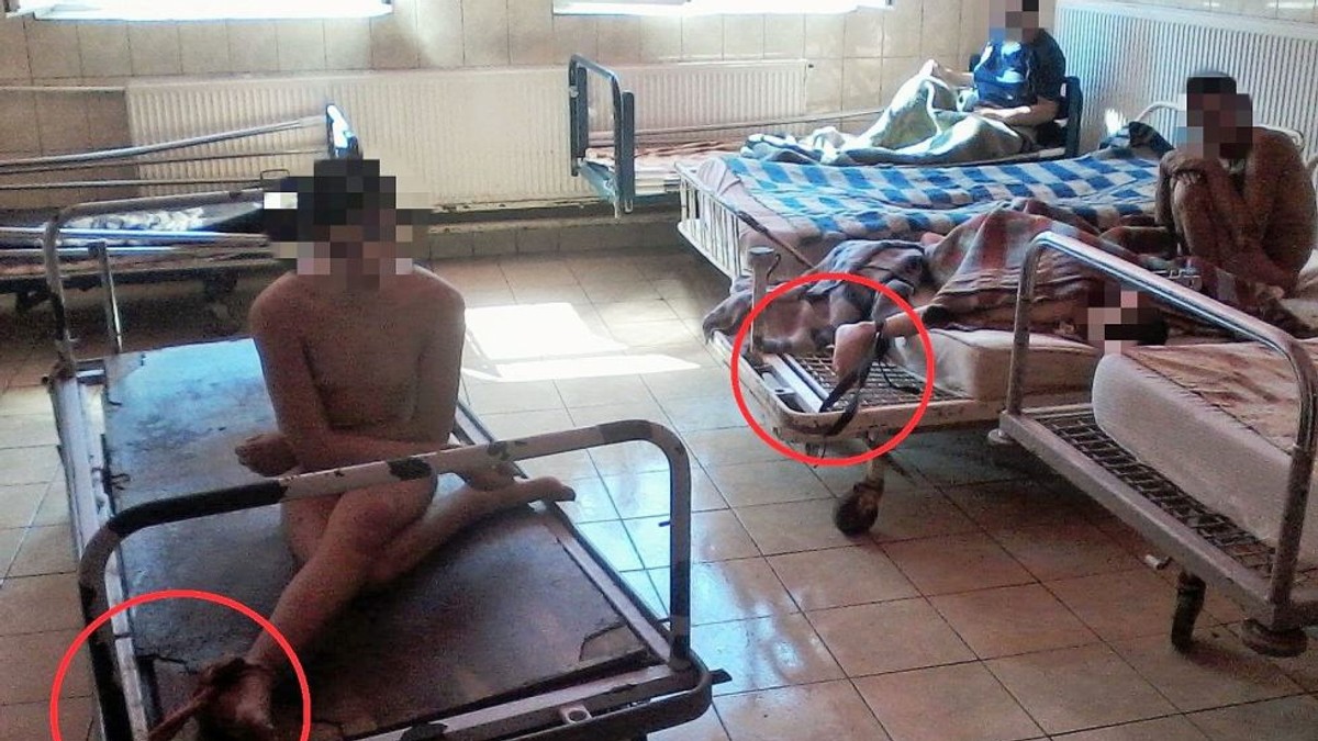 Avocatul Poporului anchetează cazul Centrului de Boli Psihice Măciuca. Fotografii șocante cu pacienți legați cu chingi de paturi