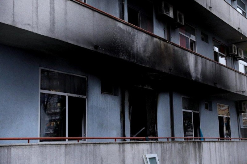 Pavilionul 5 al Institutului Matei Balș a ars la sfârșitul lui ianuarie Foto: Vlad Chirea
