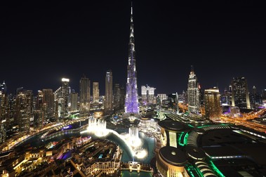 Burj Khalifa din Dubai are 828 de metri înățime. Foto:; EPA