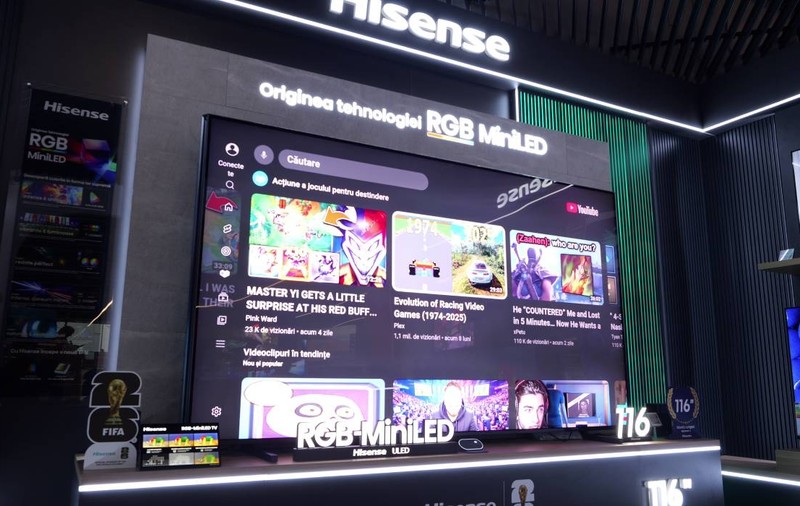 Hisense 116UX RGB MiniLED review: un televizor cu diagonala de trei metri numai bun pentru sport și entertainment