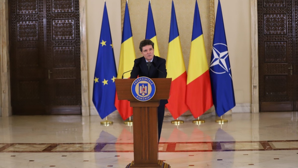 Nicușor Dan face declarații de presă la Palatul Cotroceni