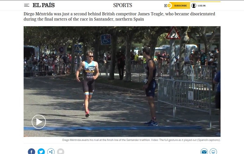 VIDEO | “Cel mai frumos gest din istoria sportului”. Momentul de la un triatlon din Spania care l-a făcut pe Will Smith să plângă