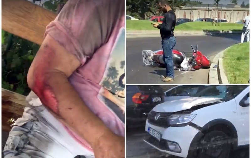 VIDEO | Şir de accidente în sectorul 2, după ce străzile au fost spălate cu o „substanță alunecoasă”. Viceprimar: „A fost amendată firma”