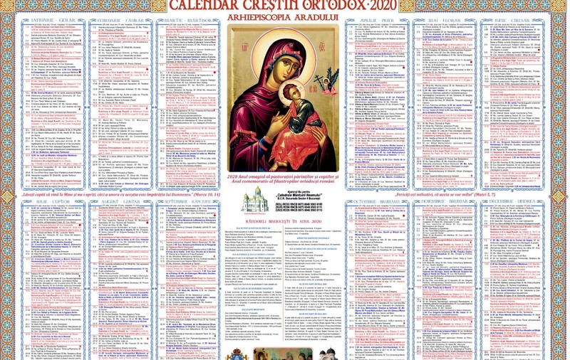 Calendar ortodox 2020 - sărbători religioase din fiecare lună, zile de post și dezlegare la pește