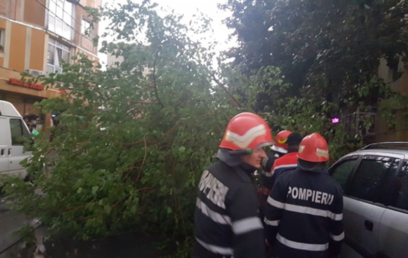 VIDEO | O furtună violentă a făcut ravagii la Curtea de Argeș