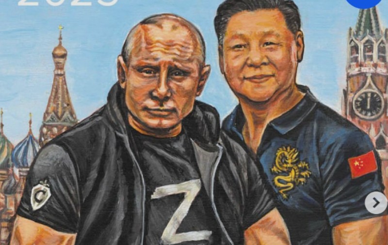 Vladimir Putin apare din nou pe coperta calendarului FSB, acum lângă Xi Jinping: „Horror în fiecare lună”