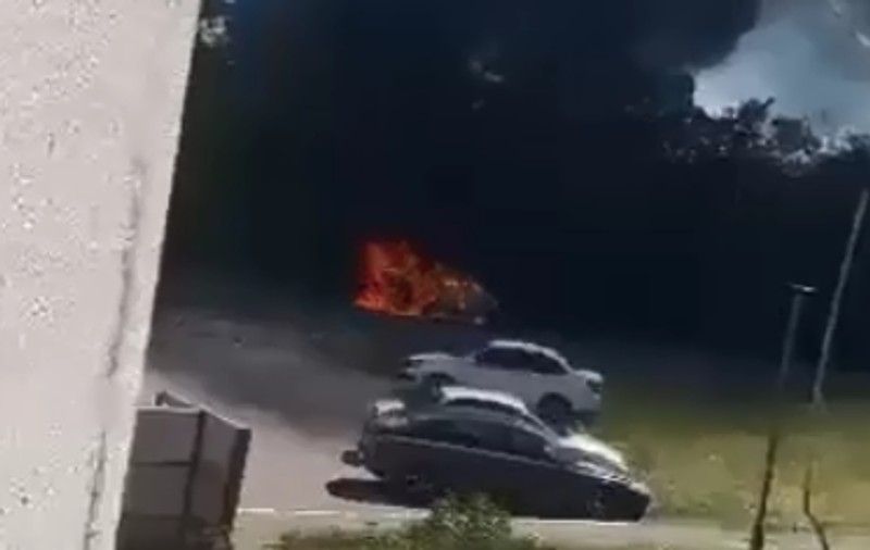 Mașina adjunctului Statului Major al regiunii Rostov a fost aruncată în aer. Comandatul rus de origine ucraineană a scăpat din vehiculul în flăcări