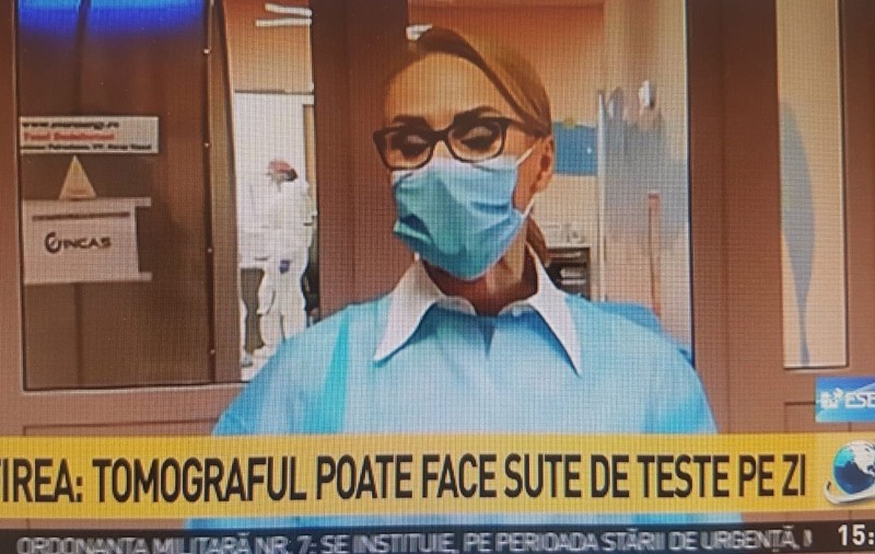 Firea apare la televiziuni și anunță cumpărarea ”unui computer tomograf care face sute de teste COVID pe zi”. Medicii sunt uluiți