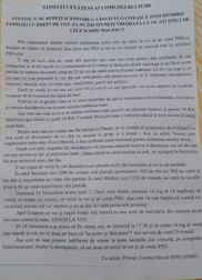 Scrisoarea lui Fănică Cozma către alegătorii din Buciumi