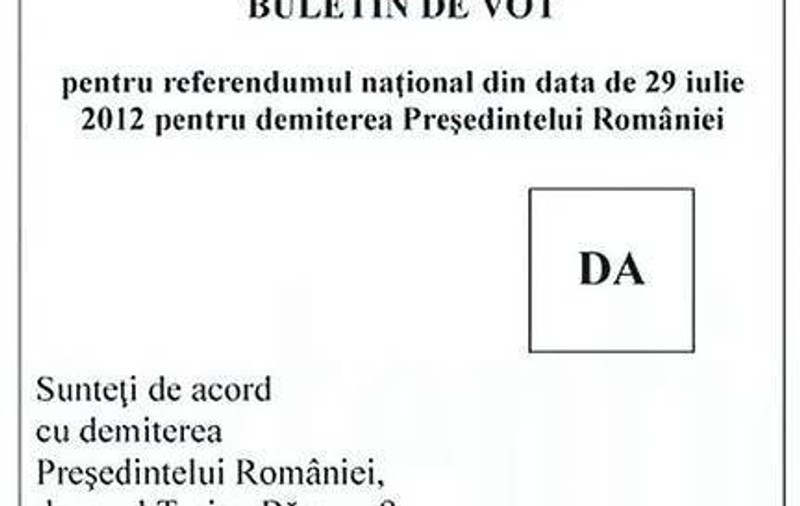 REFERENDUM 2012 | Buletinele de vot dintr-un sat vrâncean, epuizate