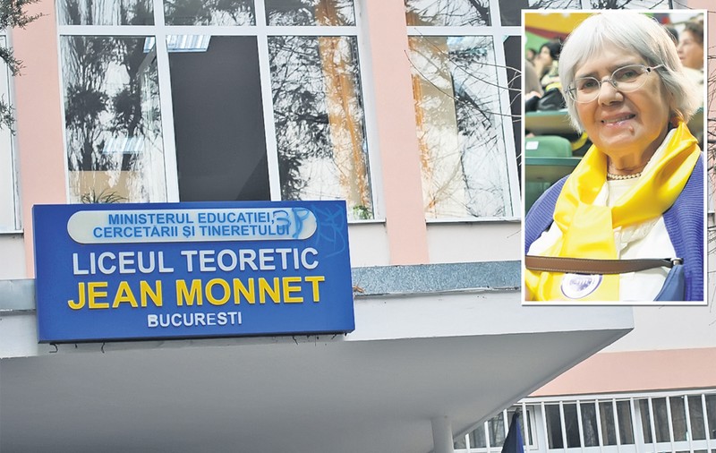 La 91 de ani, profesoara care «a deschis» porţile de la «Jean Monnet» a venit la aniversarea de 50 de ani a unităţii de învăţământ