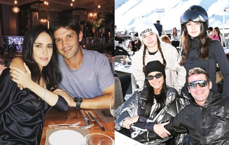 Imagini rare cu fetele lui Cristi Chivu și ale Adelinei. Natalia și Anastasia joacă fotbal în Milano
