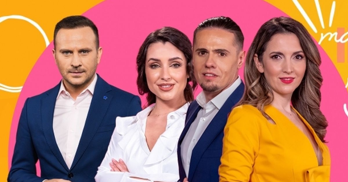 Prezentatorii de la „Telejurnalul matinal”, emisiune difuzată de TVR