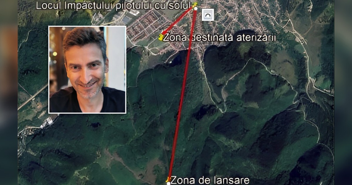 Colaj pilotul Vali Cîrlan, zona accident