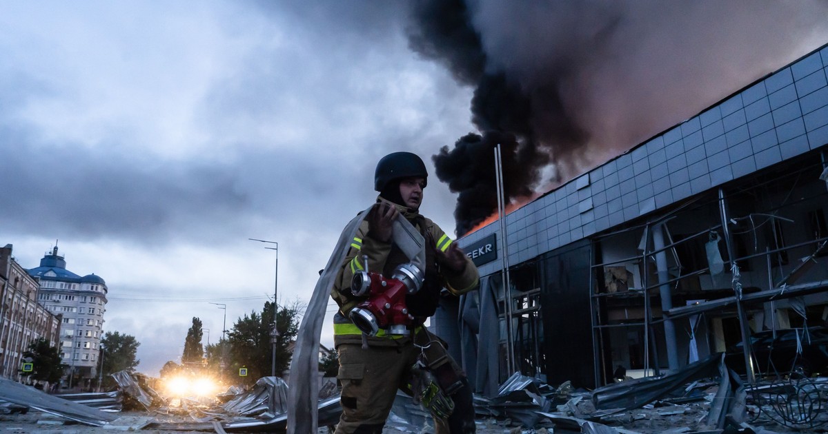 Centru comercial din Kiev devastat de bombardamente rusești Foto: Hepta