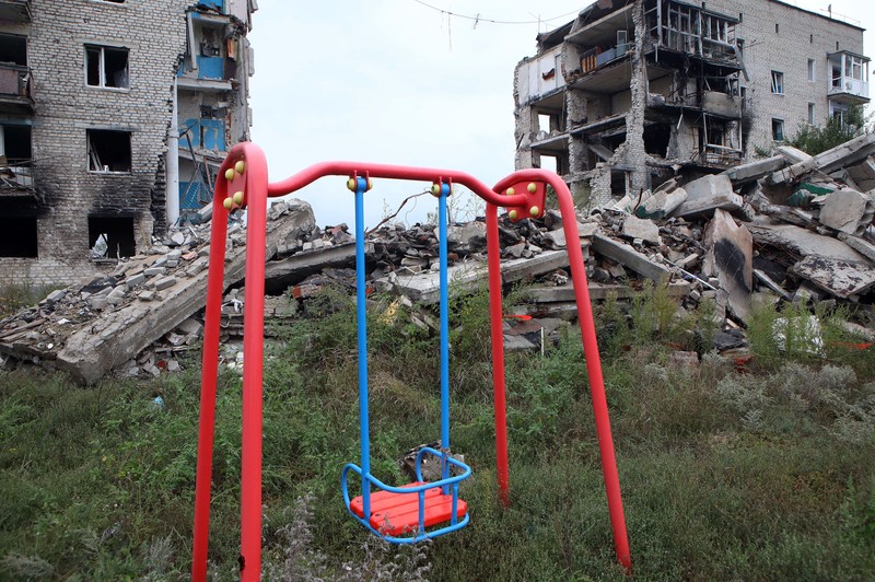 Izium, din regiunea Harkov, după eliberarea de sub ocupanții ruși, Ucraina - 15 septembrie 2022. Foto: Profimedia