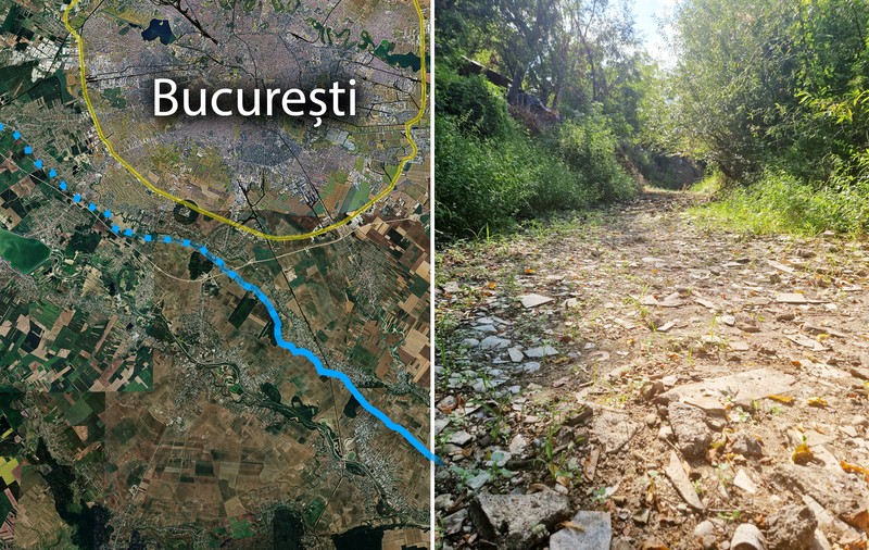 FOTO ȘI VIDEO. „Un dezastru ecologic”. Un râu important de lângă București a secat complet, localnicii continuă revolta