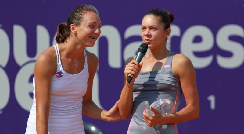 Patricia Țig și Andreea Mitu, finaliste la dublu / Foto: Marian Burlacu