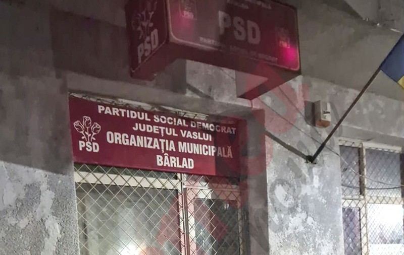 Trezorierul PSD Bârlad a fost găsit spânzurat în sediul partidului. Motivul gestului extrem, explicat în biletul de adio