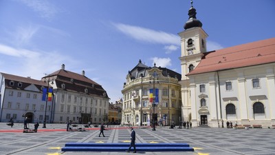 SIBIU, SIBIU, ROMANIA: Romania EU SUMMIT