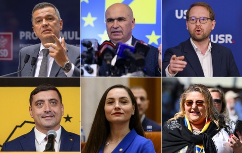 Sorin Grindeanu, Ilie Bolojan, Dominic Fritz, George Simion, Anamaria Gavrila, Diana Sosoaca