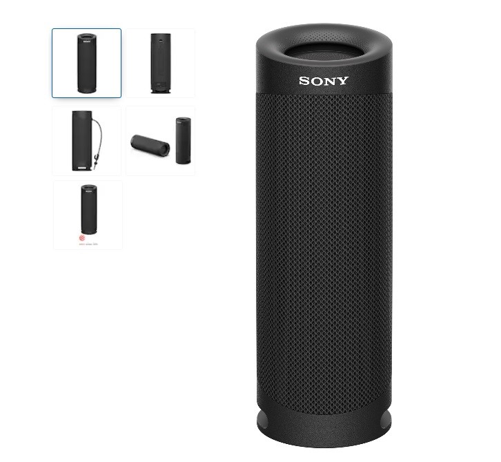 Boxă portabilă Sony SRS-XB23B, Extra Bass, Rezistentă la apă IP67, Bluetooth 5.0