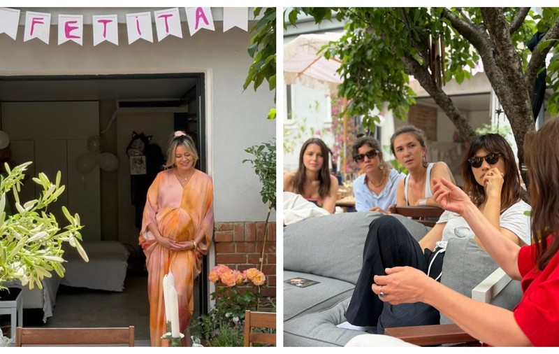 Cum a apărut Laura Cosoi alături de Anca Țurcașiu și Adela Popescu, la petrecerea organizată înainte de venirea pe lume a celei de-a cincea fetițe