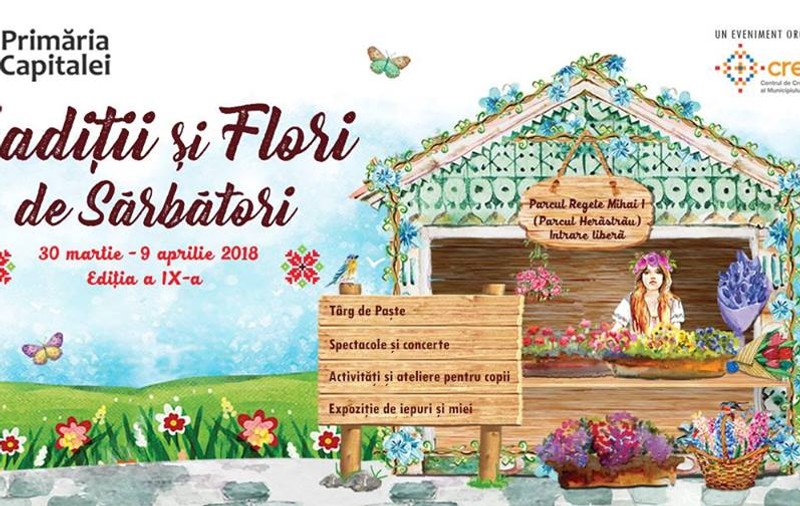Târg de Paște în parcul Regele Mihai, fost Herăstrău: "Tradiții și Flori de Sărbători"
