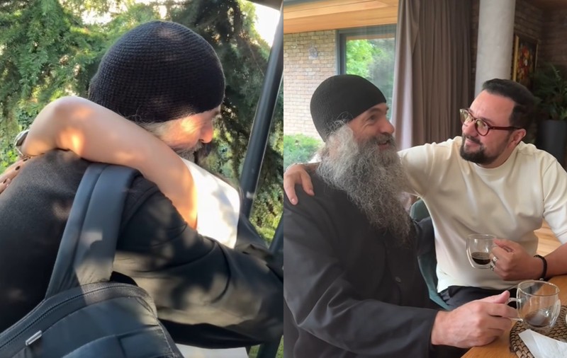 Părintele Pimen a dormit acasă la Andra și la Cătălin Măruță. Ce lecție a avut pentru ei: „Cuvintele lui sunt hrană pentru suflet”