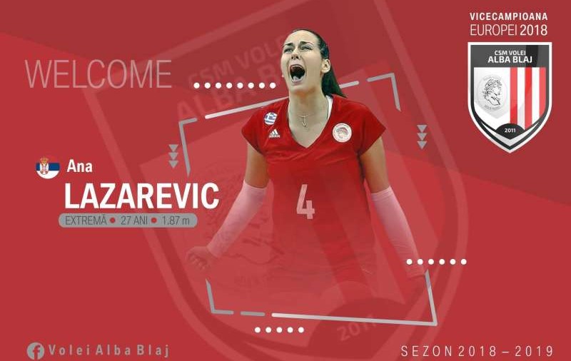 CSM Volei Alba Blaj a transferat-o pe Ana Lazarevic