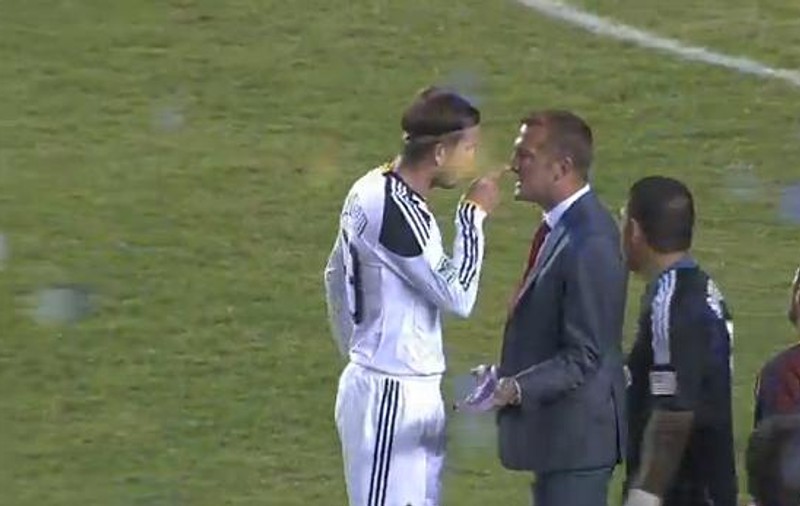 Video| David Beckham a sărit să bată un antenor