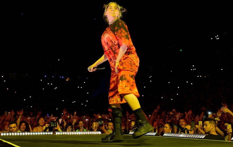 Billie Eilish a fost lovită de un fan în timpul unui concert din Arizona. Reacția artistei