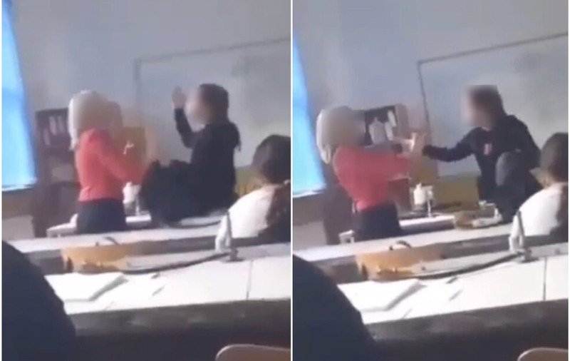 Îmbrânceli între o elevă și o profesoară, la un liceu din Mediaș: „Am încercat să o liniștesc”. Incidentul, filmat de colegii fetei