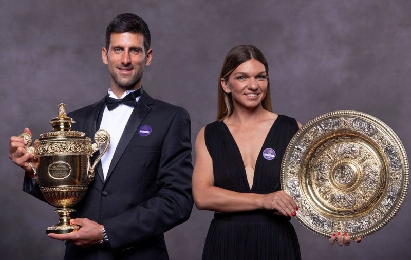 Ce și-au spus Simona Halep și Novak Djokovic la Balul Campionilor de la Wimbledon