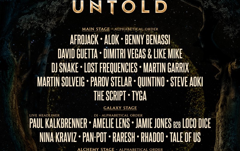 David Guetta, Martin Garrix, Dimitri Vegas&Like Mike, Steve Aoki, Alok, Afrojack, DJ SNAKE, Lost Frequencies (PUBLICITATE)