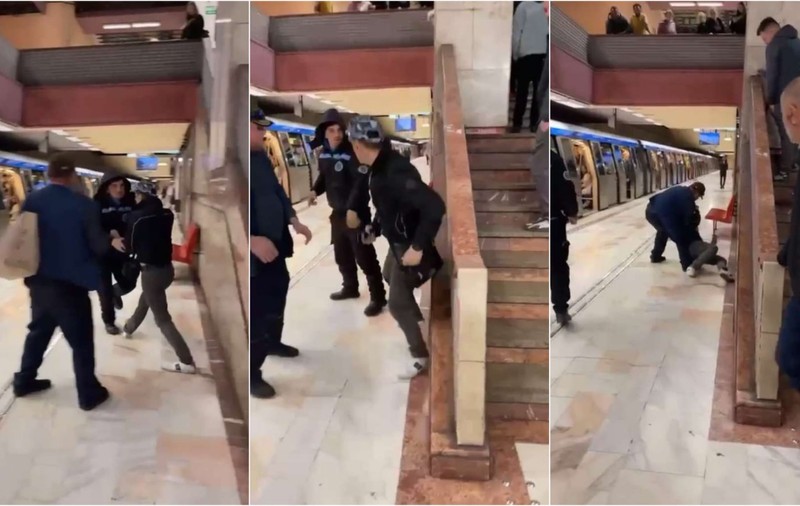 Un bărbat a fost agresat la metrou în sectorul 4. Atacatorul a fost imobilizat și internat