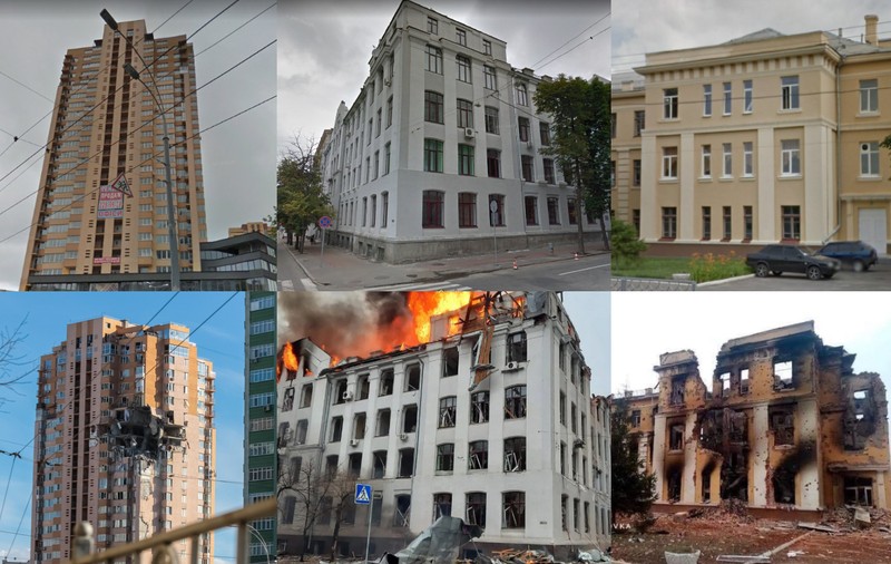 Două săptămâni de război neprovocat: cum arată clădirile-simbol din Ucraina, înainte și după ce au fost bombardate de ruși