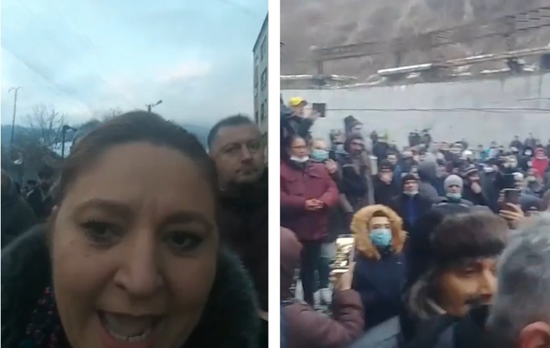 VIDEO | Diana Șoșoacă, discurs agresiv la adresa Guvernului, din mijlocul minerilor din Valea Jiului