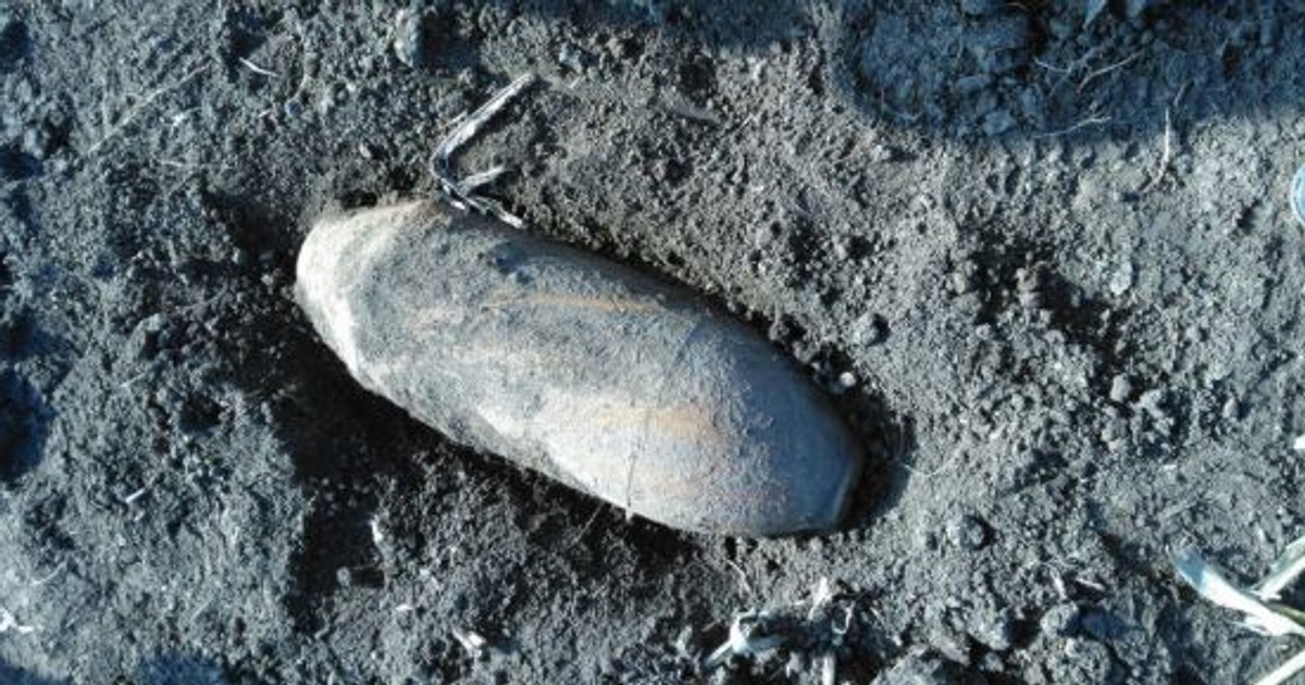 Bombă de aviație de 50 de kilograme, găsită într-o localitate din județul Botoșani