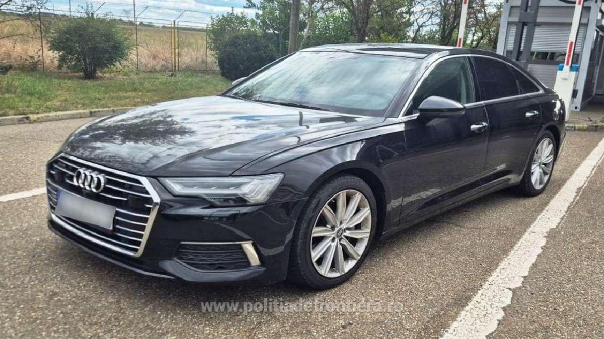 Un Audi A6, negru, retinut la vama Albita, pe 24 septembrie 2026