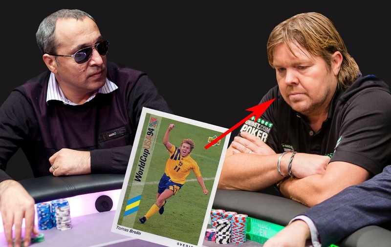 La poker i-am bătut pe suedezi, să vedem la fotbal! Ionel Anton, cel care a câștigat 1.350.000 $ la un turneu din 2011, s-a întâlnit la masă cu Tomas Brolin, fost star al nordicilor