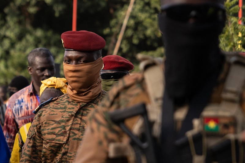 Ibrahim Traoré, autoimpus președinte al Burkina Faso, în urma loviturii de stat din 30 septembrie | Foto: Profimedia