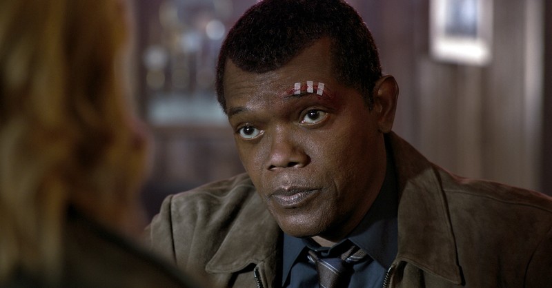 Marvel Studios' CAPTAIN MARVEL..Nick Fury (Samuel L. Jackson) ..Photo: Chuck Zlotnick..©Marvel Studios 2019