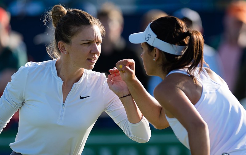 Simona Halep, prima victorie la Wuhan. A câștigat în turul I la dublu, alături de Raluca Olaru