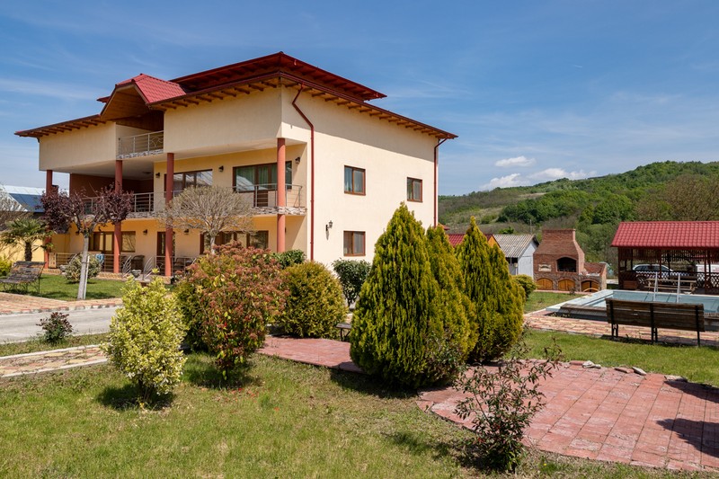 Vila cu piscină a fostului primar Ion Stănescu. Foto: Eli Driu / Libertatea