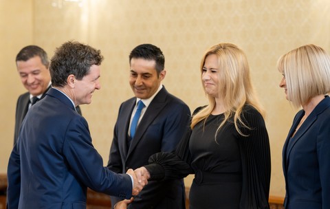 Nicușor Dan și delegația PSD de la consultările din septembrie FOTO Presidency