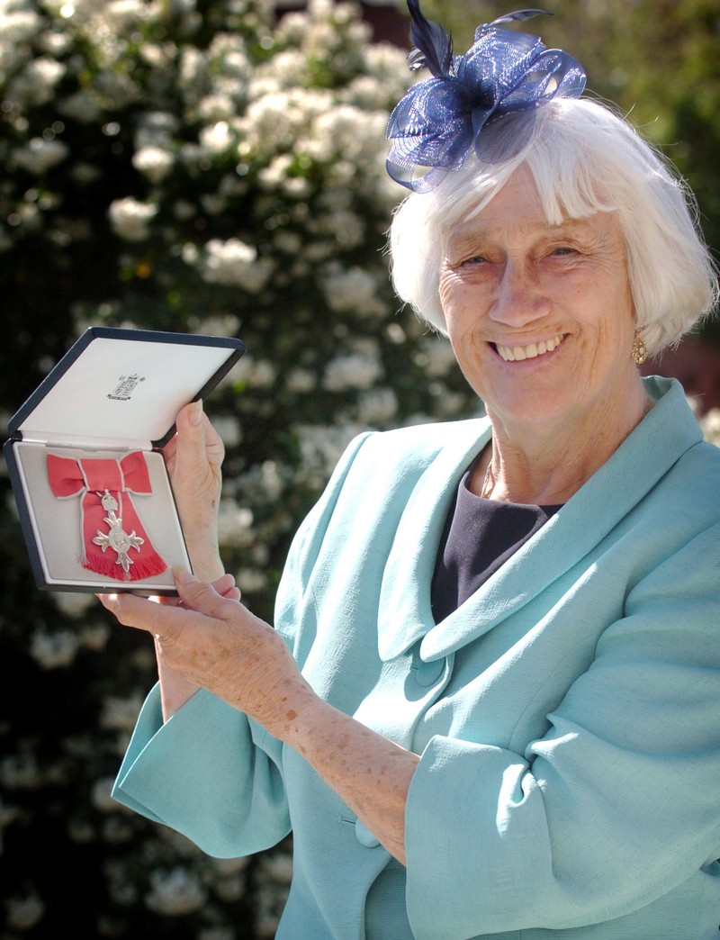 Former Mayor of Blackpool, Lily Henderson with her MBE in 2005. See SWNS story SWLEcouncillor; Britain's oldest councillor is starting a fresh election campaign - at the grand old age of 92. Lily Henderson, who was first elected as a councillor in 1983, is bidding to secure another four years in the town hall of Blackpool at the polls on May 2. She is fighting to hold onto her seat for the Conservatives but faces tough competition from Labour. Despite a recent bout of ill health, Coun Henderson definitely said she is "back on the campaign trail". ***EXCLUSIVE***