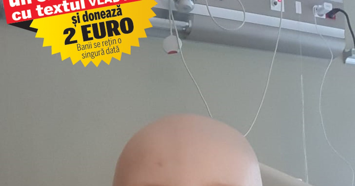 Vlăduț a trecut cu bine de cea de-a treia etapă de chimioterapie. Pentru continuarea tratamentului împotriva leucemiei, copilul are nevoie de 60.000 de euro