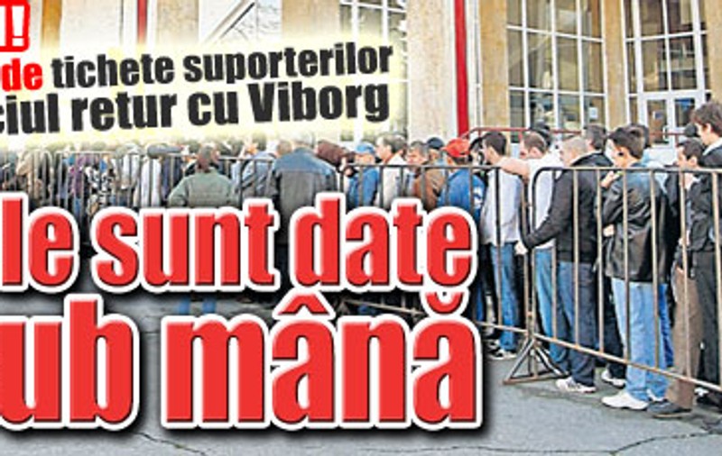 Biletele la Oltchim - Viborg, vândute pe sub mână